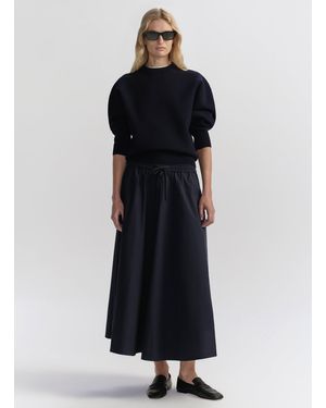 A.L.C. Remy Drawstring Midi Skirt - Blue