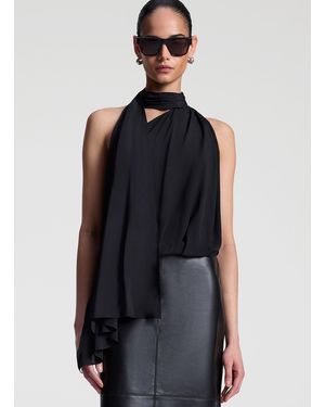A.L.C. Celeste Silk Top - Blue