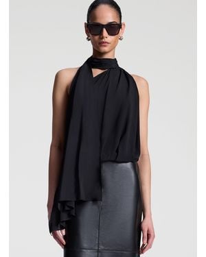 A.L.C. Celeste Silk Top - Blue