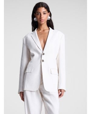 A.L.C. Shawn Linen Jacket - White