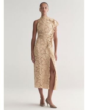 A.L.C. Astrid Lace Midi Dress - Natural