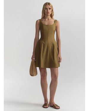 A.L.C. Vea Stretch Cotton Mini Dress - Natural