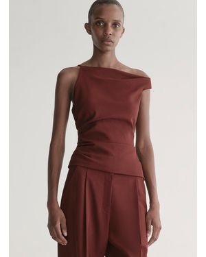 A.L.C. Leia Asymmetric Top - Red