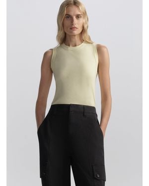 A.L.C. Hadley Cotton Rib Tank - Yellow