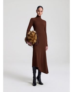 A.L.C. Jett Midi Dress in Brown | Lyst A.L.C. Jett Midi Dress in Brown | Lyst