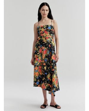 A.L.C. Peyton Floral Cotton Midi Dress - White