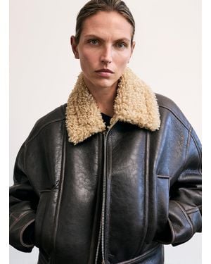 A.L.C. Stevie Faux Shearling Jacket - Gray