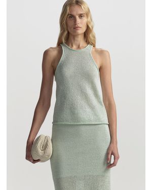 A.L.C. Nelly Open Knit Tank - Green