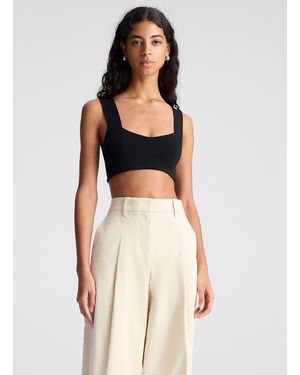 A.L.C. Jordana Compact Knit Bra - Black