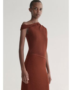 A.L.C. Mona Metknit Asymmetric Top - Red