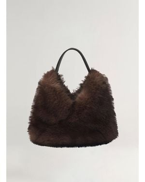 A.L.C. Sia Faux Fur Bag - Black
