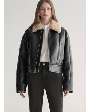 A.L.C. Stevie Faux Shearling Jacket - Gray