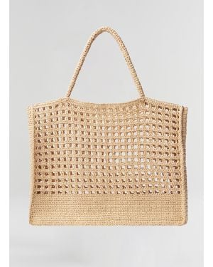 A.L.C. Lucy Raffia Tote - Natural