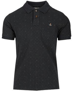 Vivienne Westwood Polka Dot Polo - Black