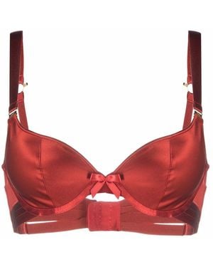 ATELIER BORDELLE Red Satin-effect Bra