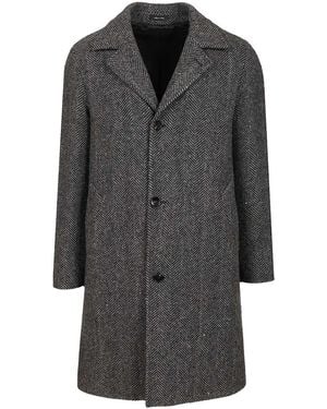 Al Duca d'Aosta Wool Blend Coat - Grey