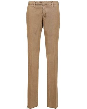 Al Duca d'Aosta Cotton Drill Pants - Natural