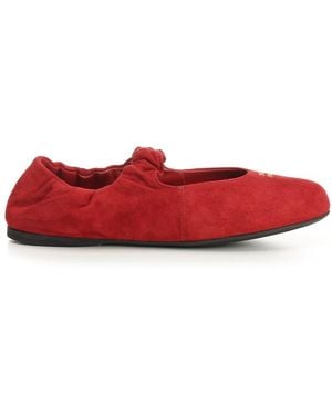 Miu Miu "ruches" Ballerinas - Red