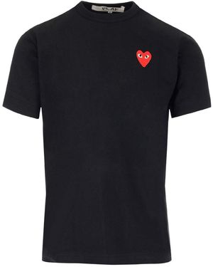 COMME DES GARÇONS PLAY With Small Heart T-Shirt - Black