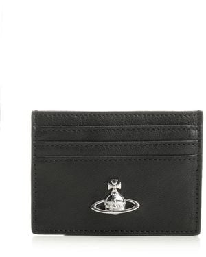 Vivienne Westwood Leather Card Holder - Black