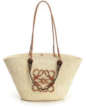 Loewe Medium "anagram Basket" Bag - Natural