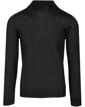 Al Duca d'Aosta Cashmere And Silk Turtleneck Sweater - Black