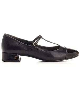 Tory Burch T-Strap Ballet Flats Pumps - Black