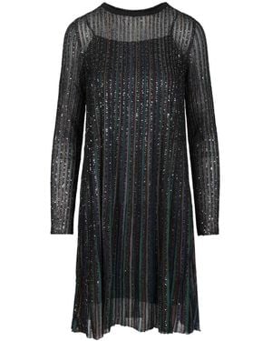 Missoni Short Dress In Lurex - Black