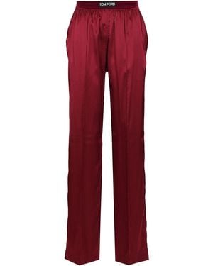 Tom Ford "pajama" Pants - Red