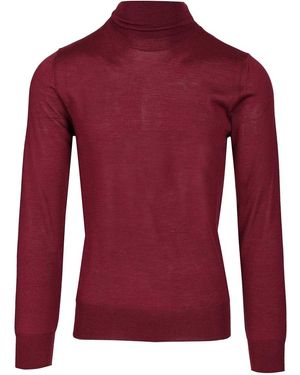 Al Duca d'Aosta Cashmere And Silk Turtleneck Sweater - Red