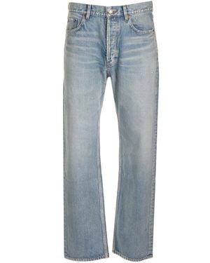 Saint Laurent Straight-Leg Jeans Light - Blue