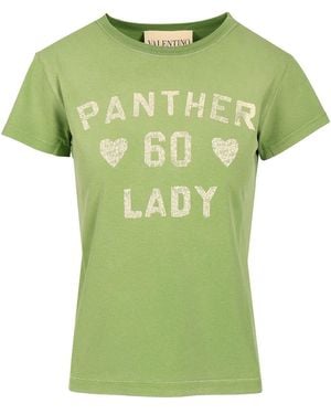 Valentino Garavani Panther T-shirt - Green