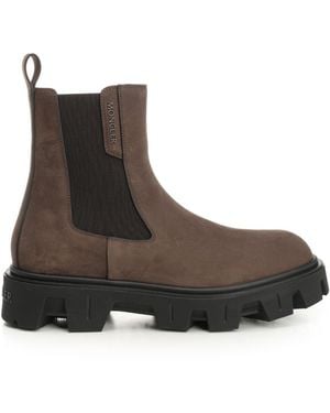 Moncler "peak City" Chelsea Boot - Brown