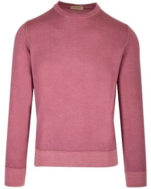 Al Duca d'Aosta Burgundy Wool Sweater - Pink