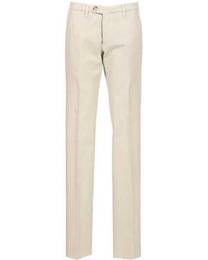 Al Duca d'Aosta Cotton Drill Pants - Natural
