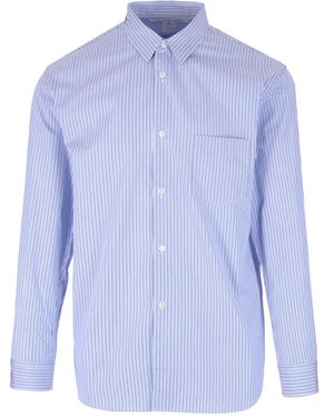 Comme des Garçons Striped Cotton Shirt Classic - Blue