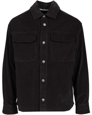 Palm Angels Corduroy Shirt Jacket - Black