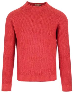Al Duca d'Aosta Red Crewneck Sweater