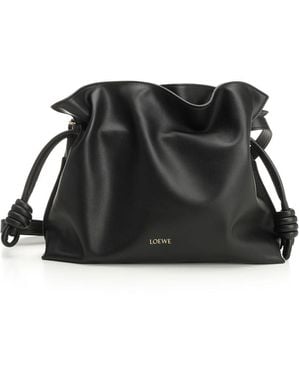 Loewe Medium "flamenco" Clutch Bag - Black