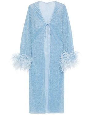 Oséree "lumiere Plumage" Kaftan - Blue