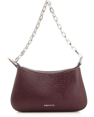 McQueen " T-bar" Clutch Bag - Red