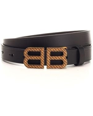 Balenciaga Bb Hourglass Belts - White