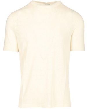 Al Duca d'Aosta Slim Fit Linen T-shirt - Natural