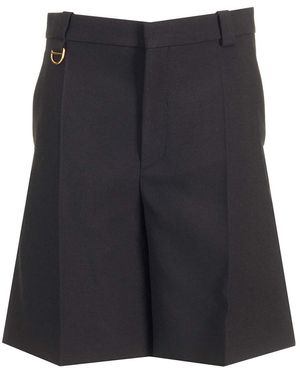 Chloé Tailored Wool Crepe Shorts Pants - Black
