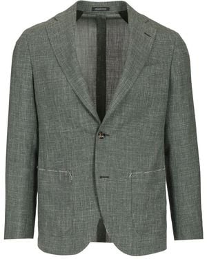 Al Duca d'Aosta Melange Unlined Jacket - Green