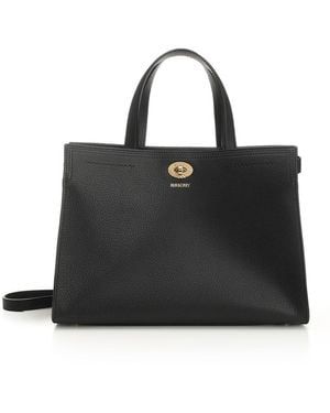 Burberry Small "cotswolds" Tote Bag - Black