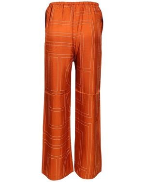TOTEME "monogram" Pyjama Pants - Orange