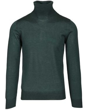Al Duca d'Aosta Cashmere And Silk Turtleneck Sweater - Green