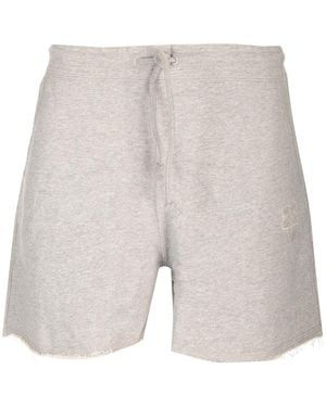 Ganni Shorts With Drawstring Pants - White