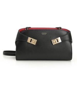 Ferragamo "hug" Mini Crossbody Bag - Black
